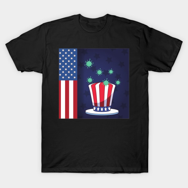 United States of America fights Corona Virus & Covid 19 | Gift idea T-Shirt by French Culture Shop